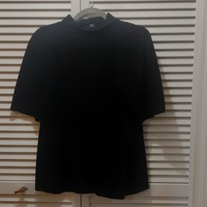 Women's short sleeve mock neck top very cute heart of Haute, size 1X